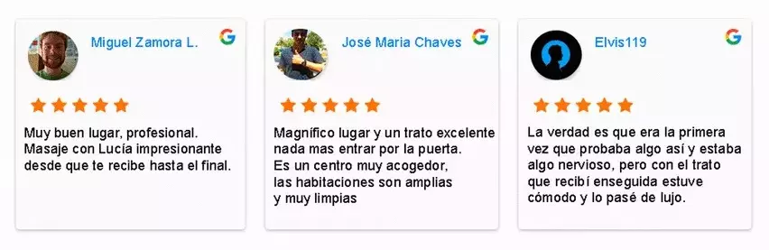 Reseñas en Google de ROOM XPA Masajes Eroticos Madrid