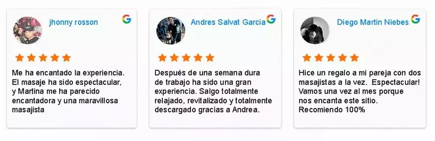 Reseñas en Google de ROOM XPA Masajes Eroticos Madrid